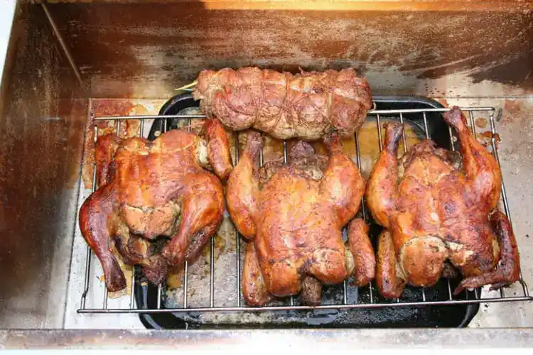 Pollo a la caja china para su elaboración