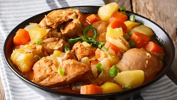 Estofado de pollo con verduras