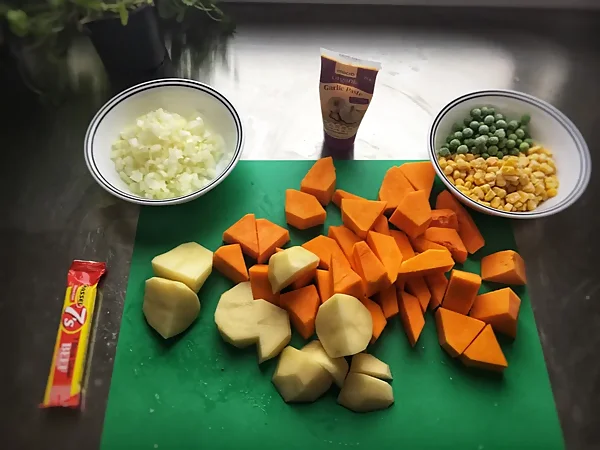 Ingredientes de locro de zapallo
