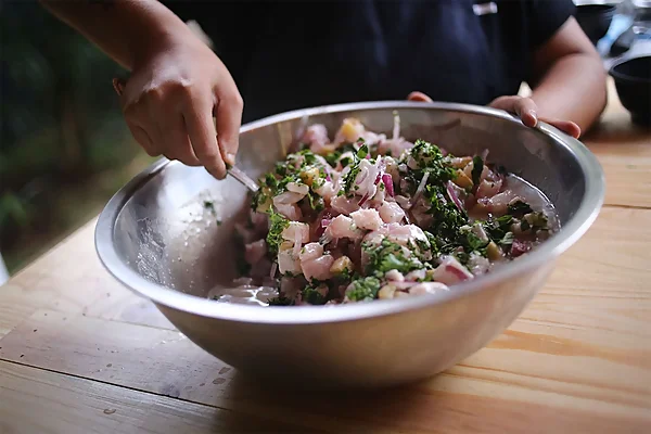 Ingredientes del ceviche