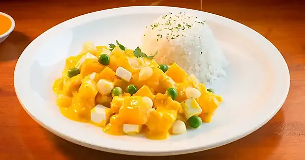 Locro de zapallo con queso