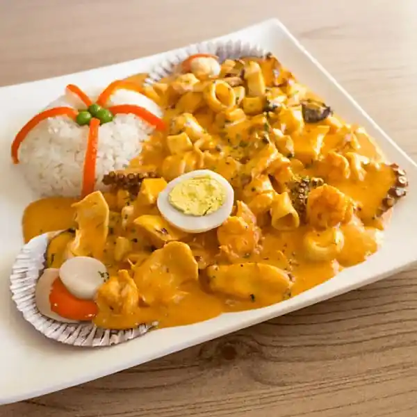 Picante de mariscos con pulpo